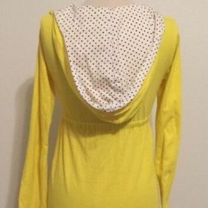 Volcom Yellow cover up with Polka Dot Hoodie